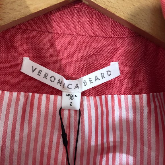 NWT Veronica Beard Dickey Jacket Oskar Melon Pink Women Blazer Size 2 - Picture 9 of 9